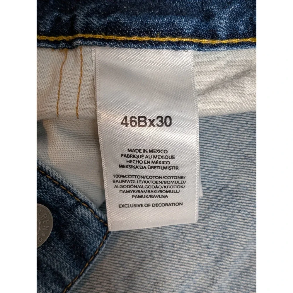 Polo Ralph Lauren Men's 46x30 Blue Denim Straight Leg Jeans